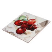 Demuth - appels en groen glas tegeltje (Zijkant)