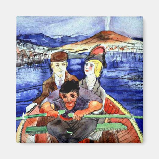 Demuth - De bootreis vanuit Sorrento Magneet (Voorkant)