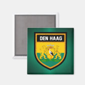 Den Haag Flag Magneet (Voorkant / Achterkant)