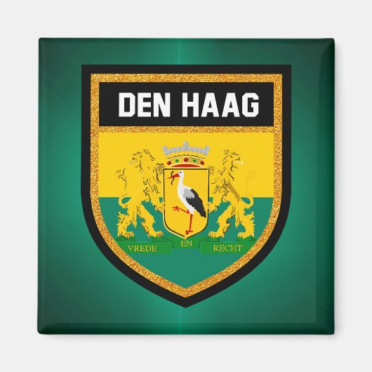 Den Haag Flag Magneet (Voorkant)