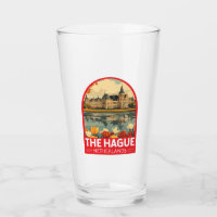Den Haag Nederland Travel Art Embleem