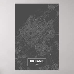 Den Haag, Nederland (zwart wit) Poster