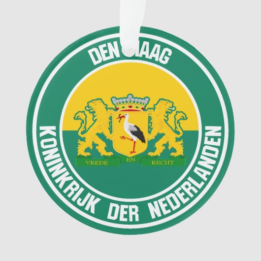 Den Haag Round Emblem Ornament (voorkant)