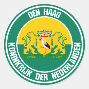 Den Haag Round Emblem Ronde Sticker
