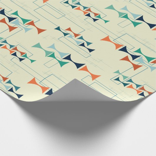 Den Lampshade (blauw), pap Cadeaupapier (Hoek)