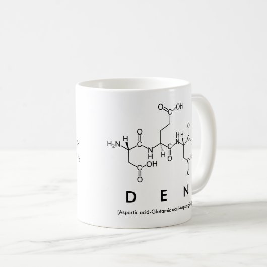 Den peptide nom mug (Devant droit)