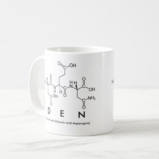 Den peptide nom mug (Devant gauche)