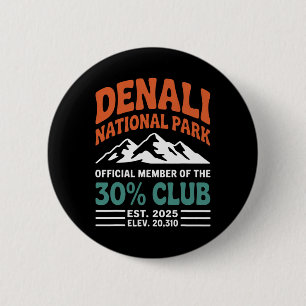 Denali 30 Percent Club Est 2025 Wandelavontuur G Ronde Button 5,7 Cm