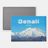 Denali Alaska Aimant Cadeau Souvenir (Recto/Verso)