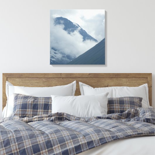 Denali Alaska - een fijne Art-printer Canvas Afdruk (Insitu (Slaapkamer))