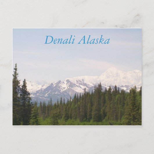 Denali, Denali Alaska Briefkaart (Voorkant)