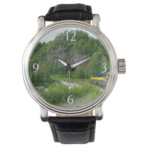 Denali Express Alaska Train Vacation Fotografie Horloge