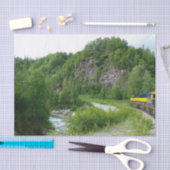 Denali Express Alaska Train Vacation Fotografie Tissuepapier (Craft)