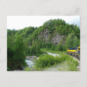 Denali Express Alaska Trein Vakantie Fotografie Briefkaart