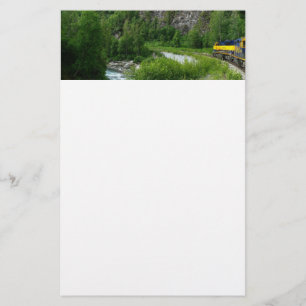 Denali Express Alaska Trein Vakantie Fotografie Briefpapier