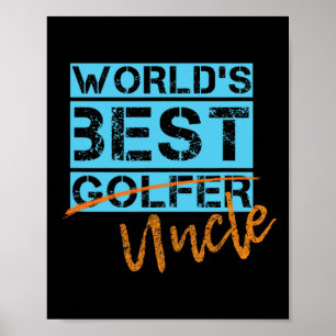 Denali Golf Tees Heren Grappige Oom Golf Poster