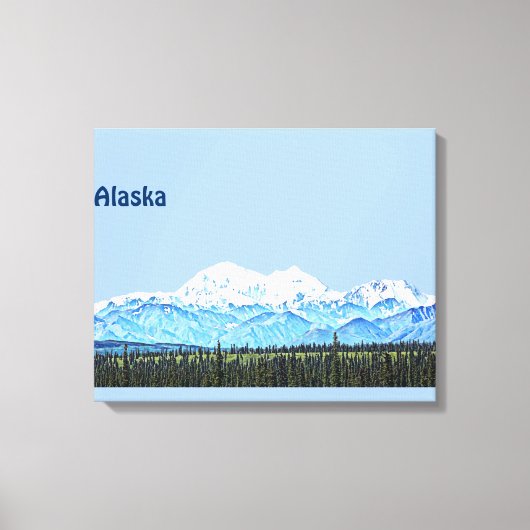 Denali (McKinley) Canvas Afdruk (Voorkant)