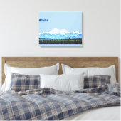 Denali (McKinley) Canvas Afdruk (Insitu (Slaapkamer))