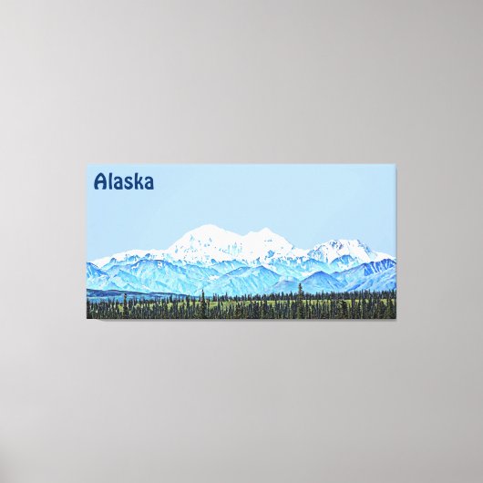 Denali (McKinley) Canvas Afdruk (Voorkant)