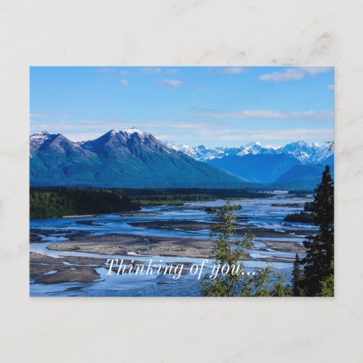 Denali Mountain Range Briefkaart (Voorkant)
