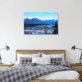 Denali Mountain Range Canvas Afdruk (Insitu (Slaapkamer))