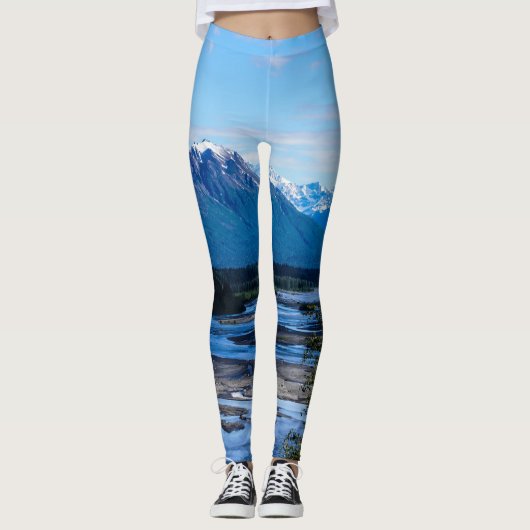 Denali Mountain Range Leggings (Voorkant)