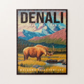 Denali Nationaal Park Alaska Berglandschap Ski Legpuzzel (Verticaal)