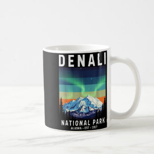 Denali nationaal park vintage alaska denali berg koffiemok