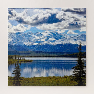 Denali National Park Alaska Sky Clouds Mountains Legpuzzel