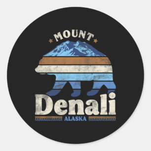 Denali National Park Alaska Wandelen Kamperen Reiz Ronde Sticker