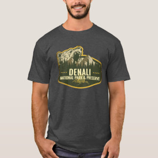 Denali National Park And Preserve Alaska Retro Bad T-shirt