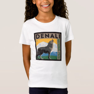 Denali National Park   Howling Wolf T-shirt