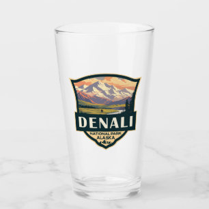 Denali National Park Illustration Travel Glas