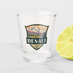 Denali National Park Illustration Travel Shot Glas