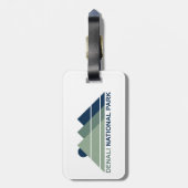 Denali National Park Mountain Sun Bagagelabel (Achterkant verticaal)