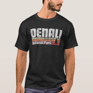 Denali National Park Retro Style 70S 80S 9 T-shirt