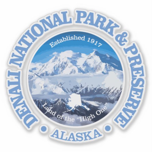 Denali NP2 Sticker (Voorkant)