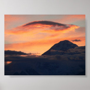 Denali op Sunset Poster