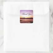 Denali Sunset Foto Hartelijk dank Vierkante Sticker (Tas)