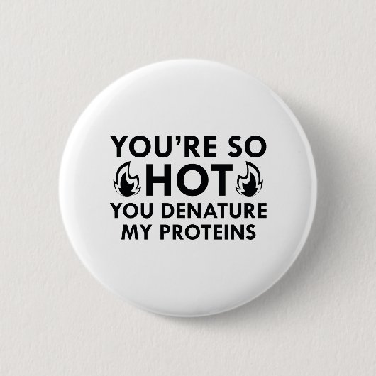 Denature My Proteins Ronde Button 5,7 Cm (Voorkant)