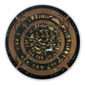 Dendera Zodiac Egypt's Hathor Ceramic Pull Pull Keramische Knop (Voorkant)