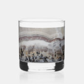 Dendritic Agate Stone Pattern Whisky Glas (Voorkant)