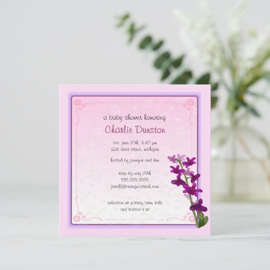 Dendrobium Bloemen Kaart (Staand voorkant)