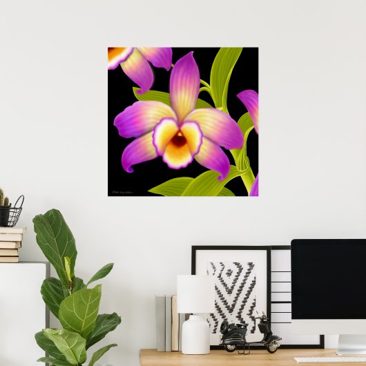 Dendrobium Nobile Orchid Print (Thuiskantoor)