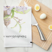 Dendrobium Orchid Theedoek (Quarter Fold)