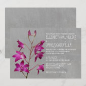 Dendrobium Orchid Wedding Invitations Kaart (Voorkant / Achterkant)