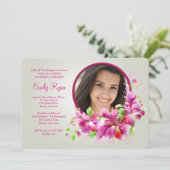 Dendrobium Orchids Fotouitnodiging Kaart (Staand voorkant)