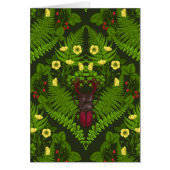 Dendroctones et fougères, feuilles verts (Devant)