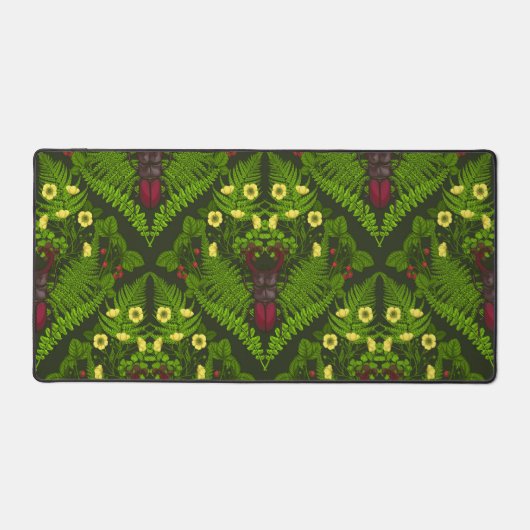 Dendroctones et fougères, feuilles verts (Recto)