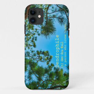 "Dendrophiel" betekenis aangepaste tekstkleur iPhone 11 Hoesje